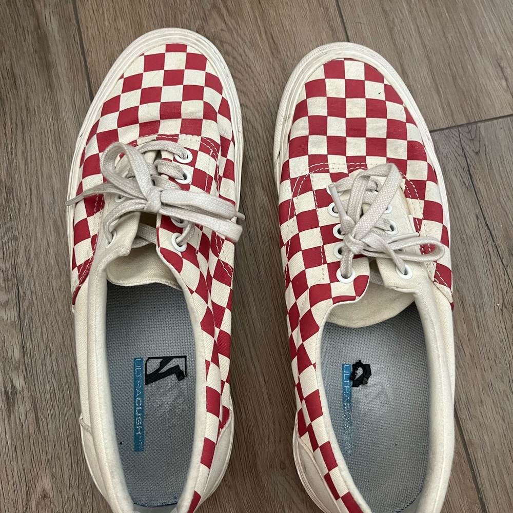 Vans Red Checkerboard Sneakers